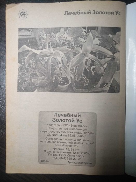 Книга «Лечебный Золотой ус»