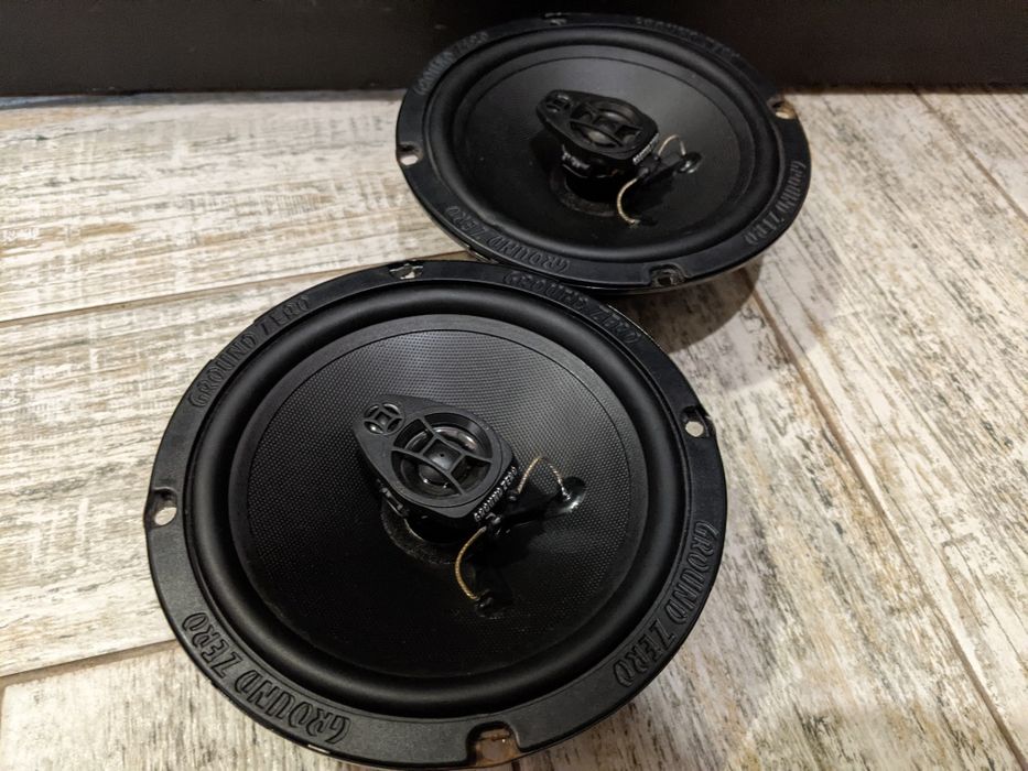 Ground Zero GZIF 6.5 – Paire Enceintes Coaxiales 16,5 Cm 2 Voies, 120W Max, 91 DB, Facile à Installer Voiture