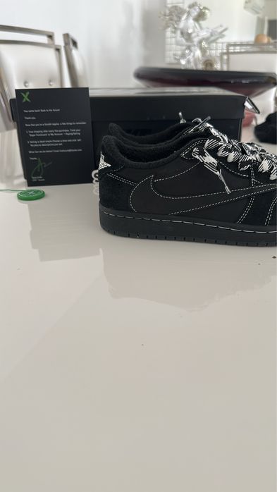 Jordan 1 Low X travis scott Black Phantom 41