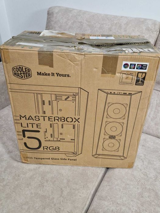 Caixa computador - CoolerMaster Masterbox Lite 5 RGB