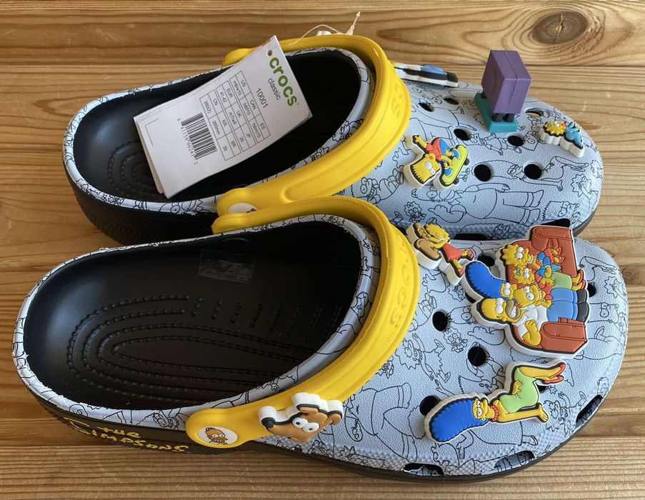 Crocs THE SIMPSONS CLASSIC CLOG , Кроксы Симсоны, Крокси Сімсони Гомер, Симсон, Симпсонс, Сімпсонс