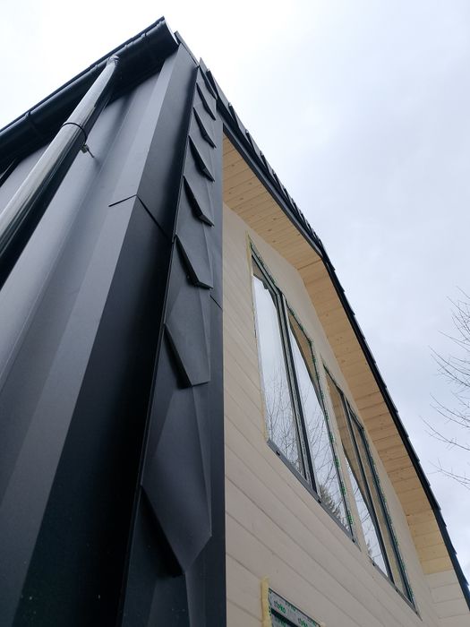 Покрівля. Покрівельні роботи.Монтаж фальцевої покрівлі,клік фальц,