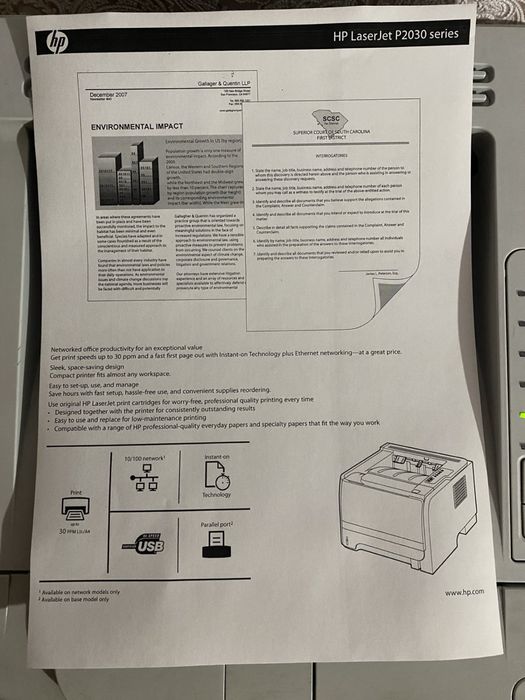 HP Laser Jet P2035 принтер лазерний, принтер для школи