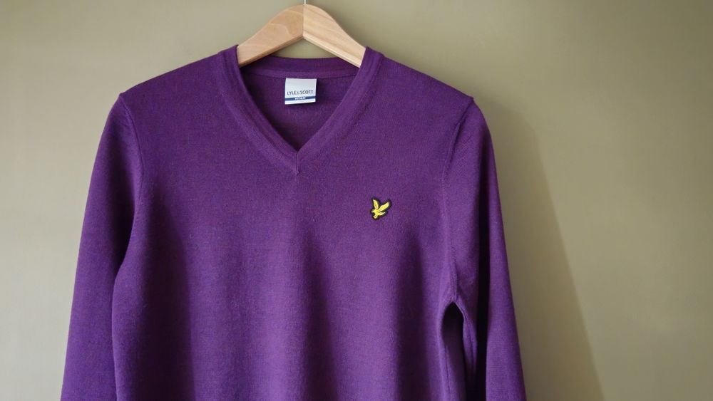 Sweter Lyle & Scott z merino wool  rozmiar M  medium