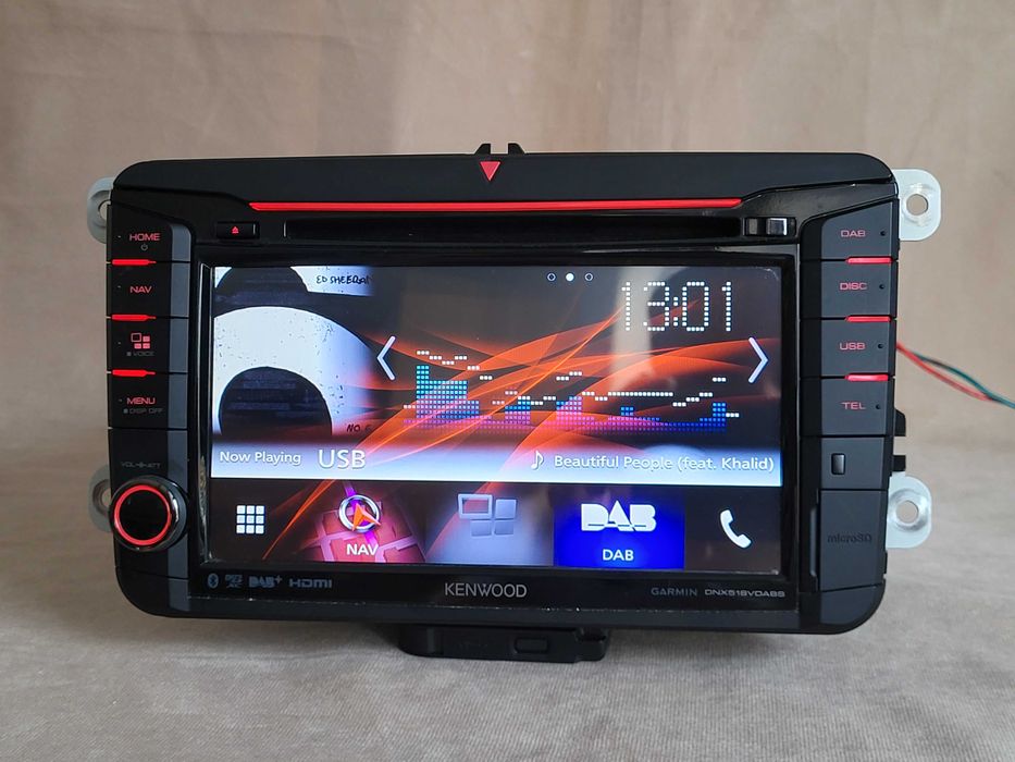Kenwood DNX-518VDABS Android Auto CarPlay DVD/USB/Flac VW/Seat/Skoda
