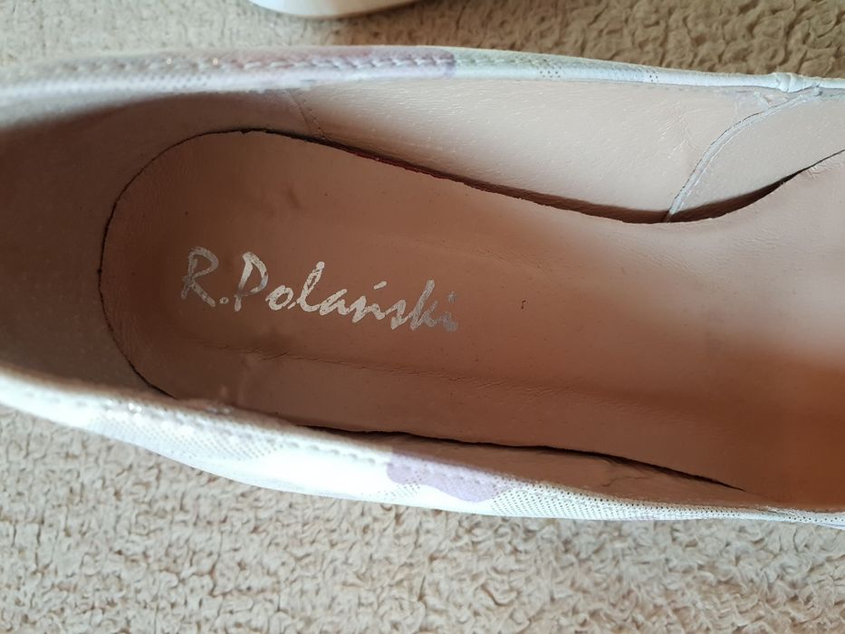 Piękne skórzane buty, czółenka R. Polański rozmiar 36/37