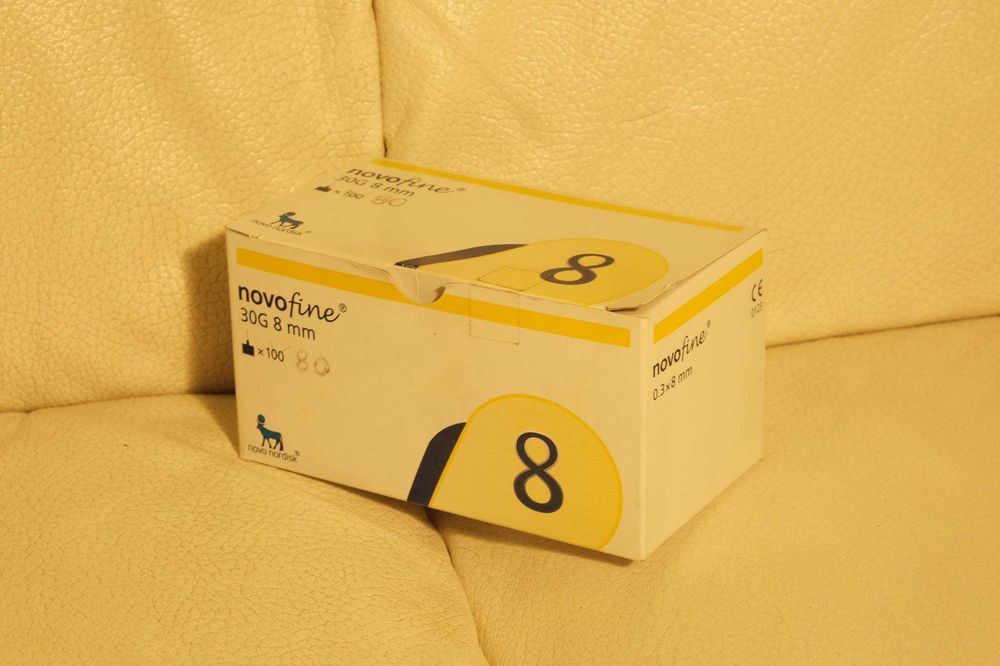 Novofine 8 Cannulas 0,30 x 8 mm TW /70 sztuk/