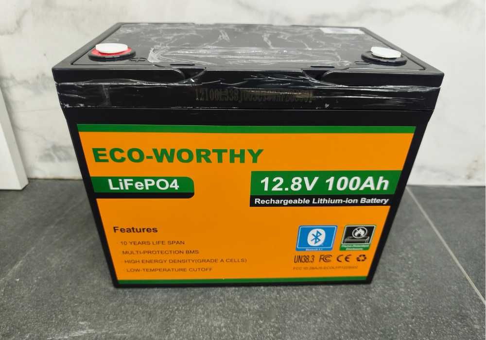 В НАЯВНОСТІ / Eco-Worthy 12.8V 100Ah з Bluetooth • акумулятор для котлів, акумулятор для дбж ! акумулятор lfp - літієвий акумулятор для інвертора