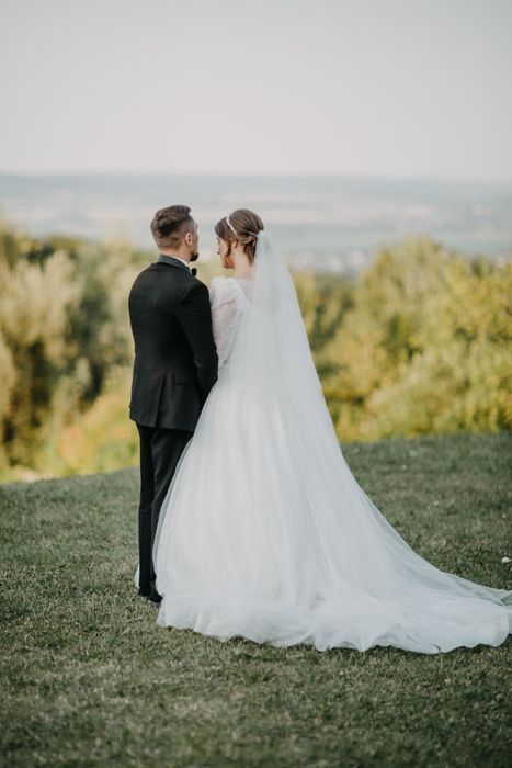 Фата весільна кремова