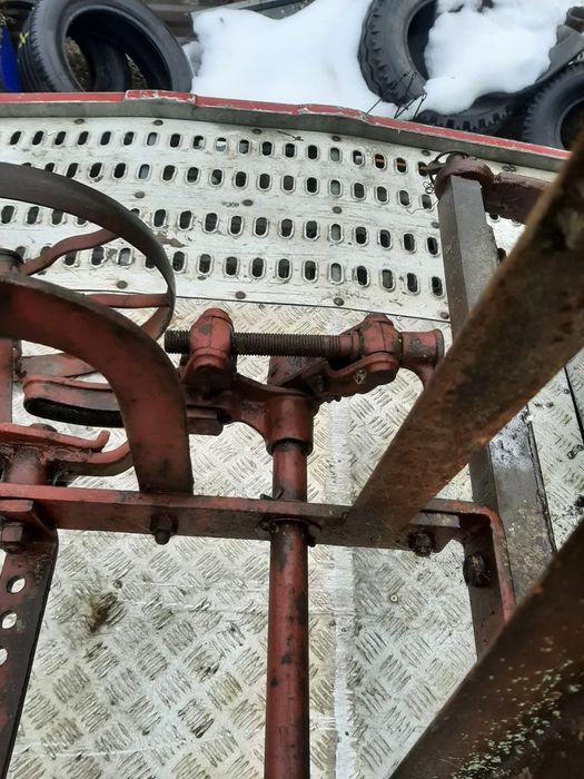 Stary antyk pług do ciągnika iseki sam ogrodniczego Kubota itp