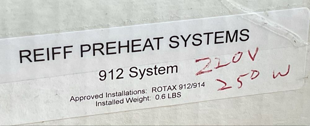 Samolot ultralekki- system podgrzewu oleju - OIL PREHEAT SYSTEM do silników ROTAX912 i 914