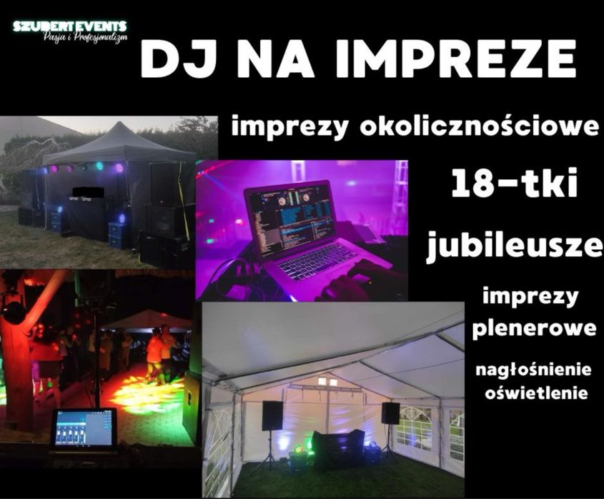 DJ NAGŁOŚNIENIE OŚWIETLENIE, obsluga wynajem muzyczna imprezy festyny