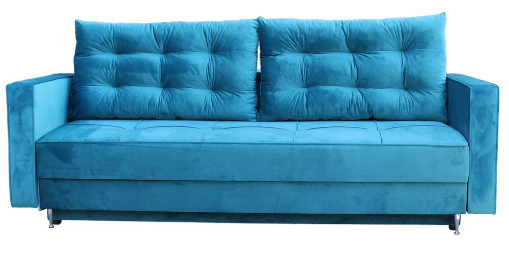 Kanapa Sofa Guzik -Pasy elastyczne + Sprężyna Bonell , . Premium