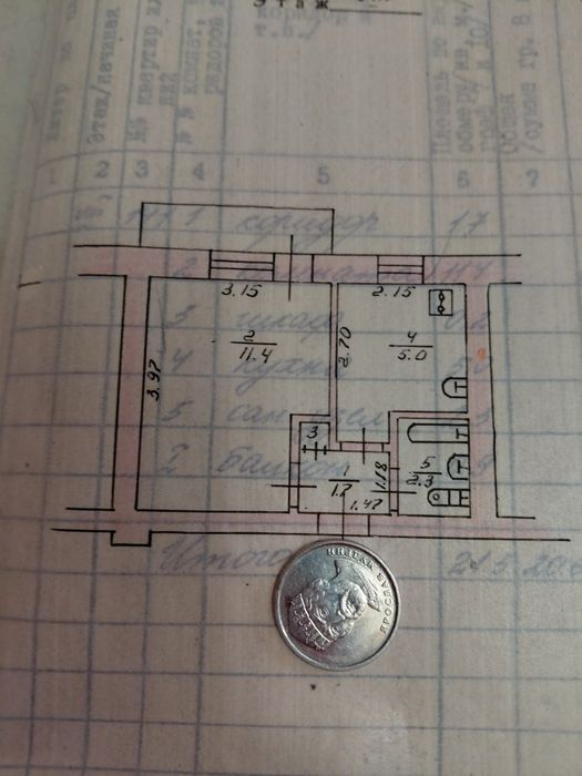 Продам м.с  22 м2   Музыкальная.