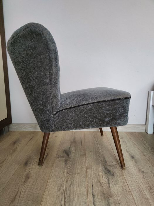 Fotel klubowy PRL oryginalne obicie