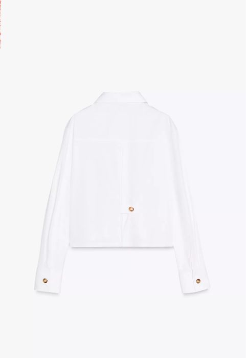 Сорочка рубашка біла zara кофта топ футболка