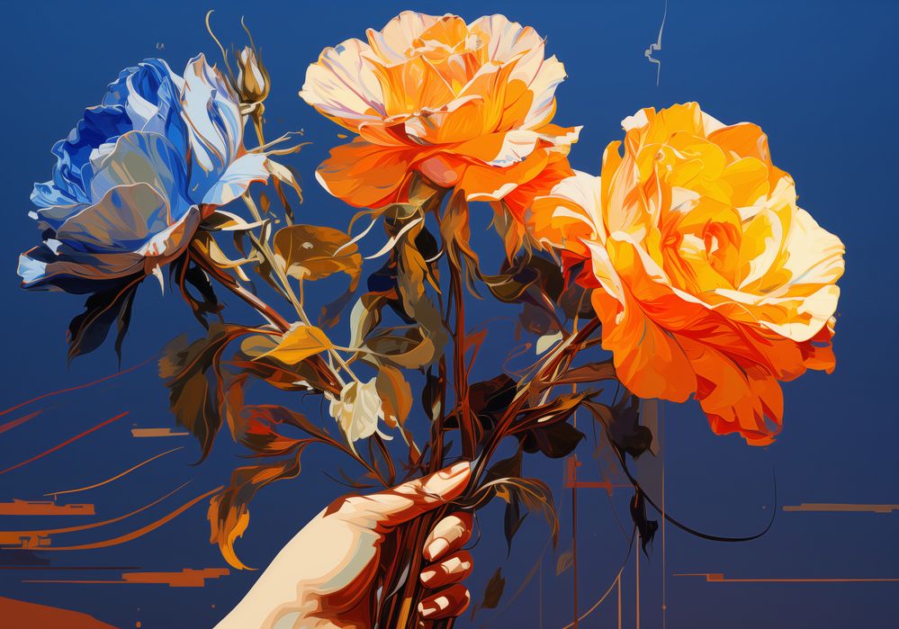 Plakat 100x70cm Żywy Uścisk