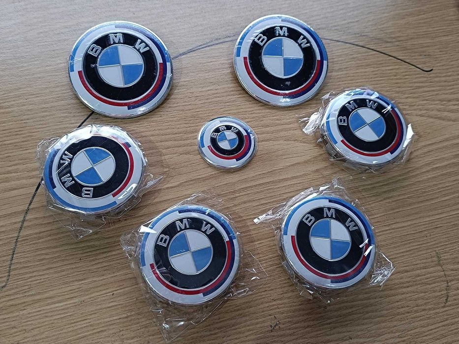 Símbolos Emblema BMW M | Mala | Capô | Centros jante | Volante | Chave