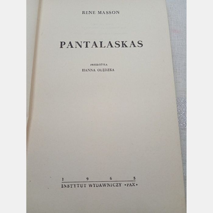 Pantalaskas. Rene Masson