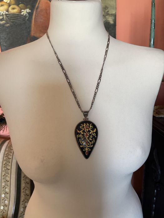 Czarny onyks w srebrze 925