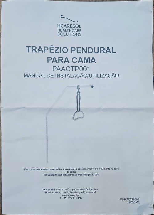 Cama articulada com barras de protecção pouco usada