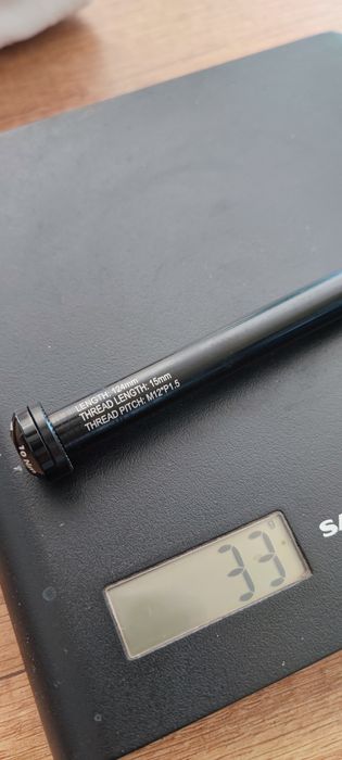 Oś Accent EVO przód 100x12mm M12x1.5 dł 124mm