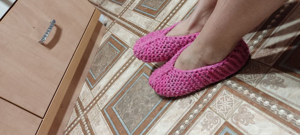 В'язані капці носочки