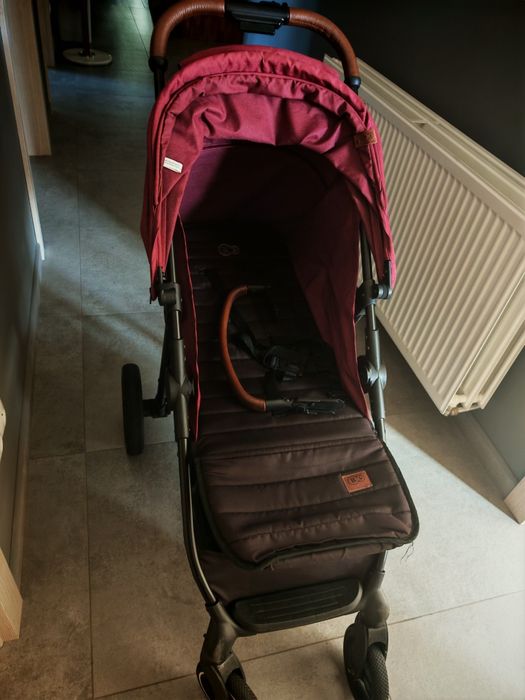 Wózek spacerowy kinderkraft grande lx burgundowy