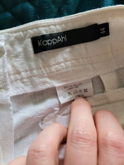 KappAhl 44 spodnie lniane letnie