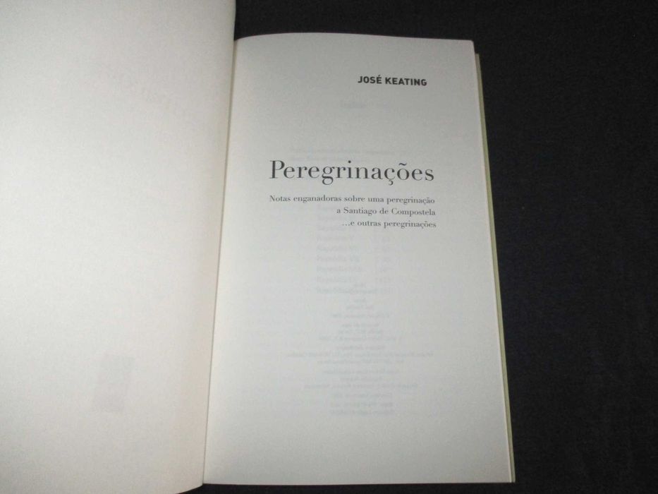 Livro Peregrinações José Keating Tenacitas