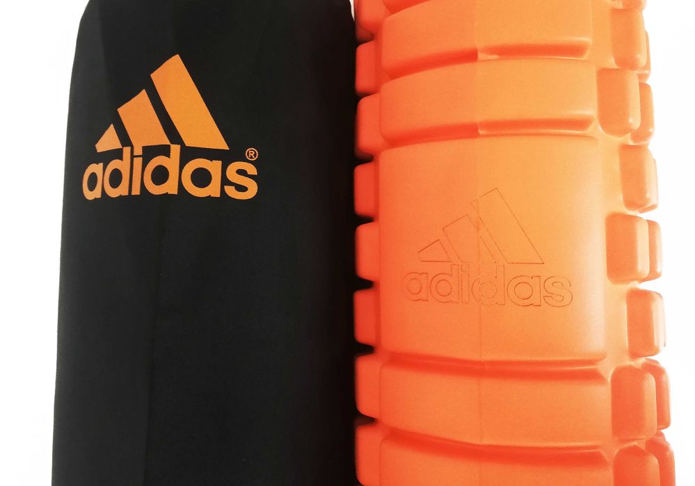 Ролик Adidas 45 см+ЧОХОЛ/масажний валик-ролер для масажу спини, ніг