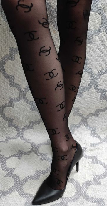 Rajstopy z rozsypaną koko 4/L