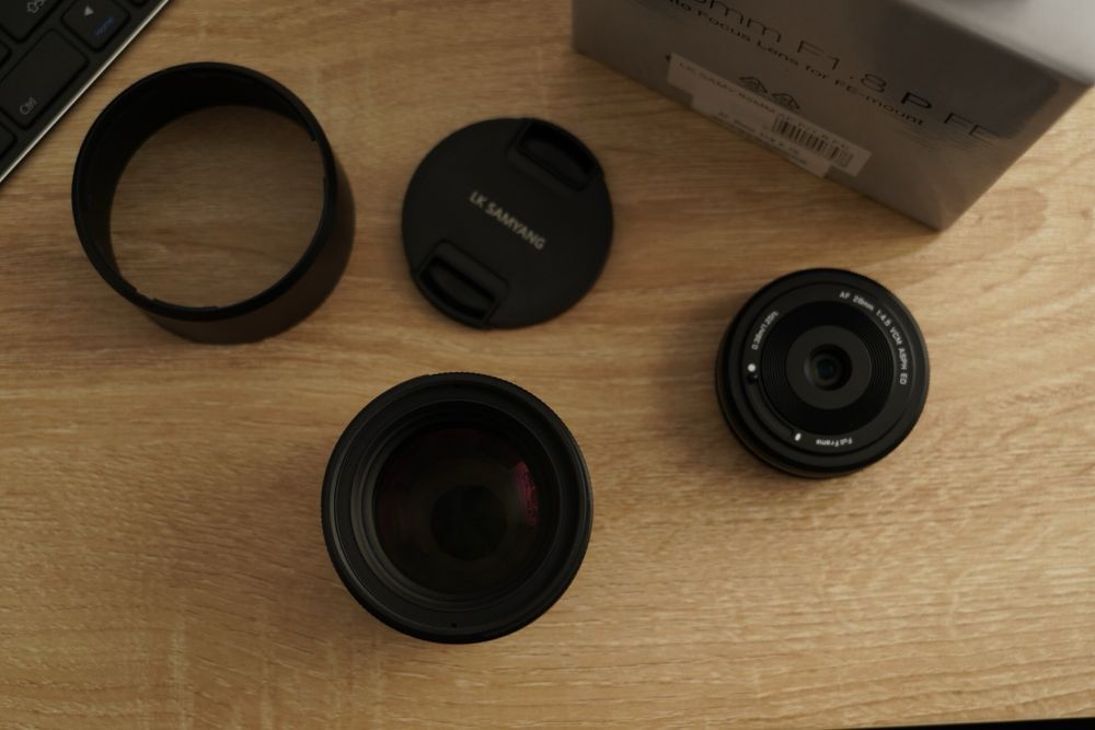 Samyang 85 1.8 + Viltrox 28 Sony full frame