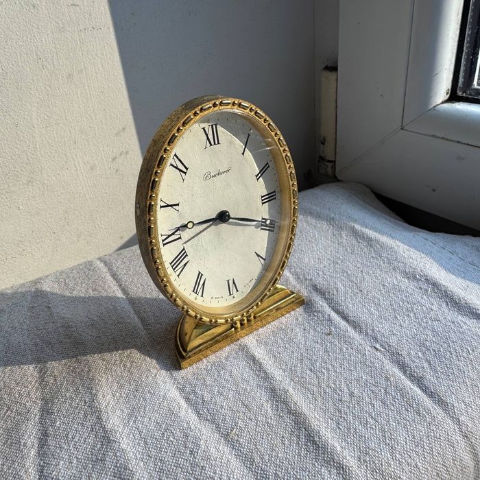 Zegar budzik Szwajcarski Bucherer 8 Days lata 50-60 te