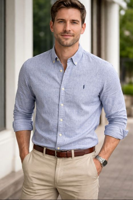 Чоловіча сорочка  Polo Ralph Lauren 100% льон