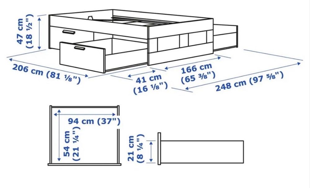 Cama de casal - IKEA BRIMNES