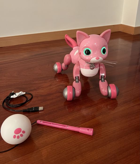 Gata Robot Pink  com carregador