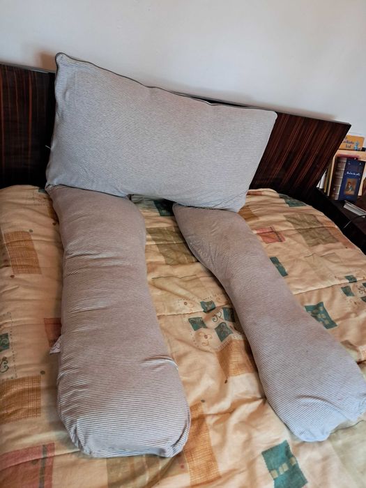 Almofada de grávida para dormir e amamentação *Algodão Orgânico*