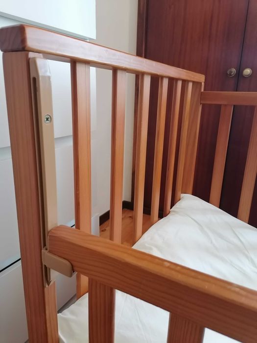 cama grades berçário criança com  colchão