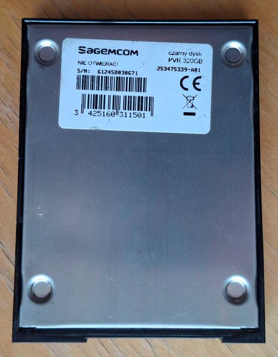 Dysk PVR320 GB do nagrywania filmów z dekodera UHD88 - ORANGE
