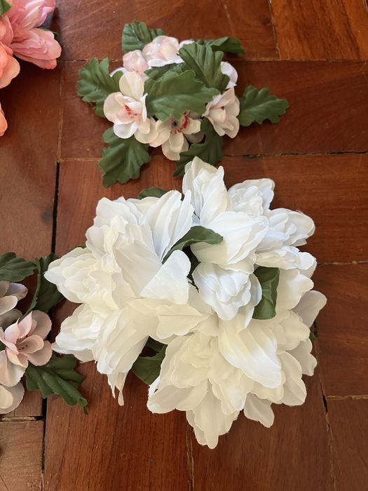 Enfeites flores para velas castiçal