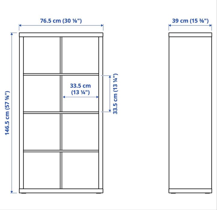 Moveis IKEA Kallax branco com acessorios