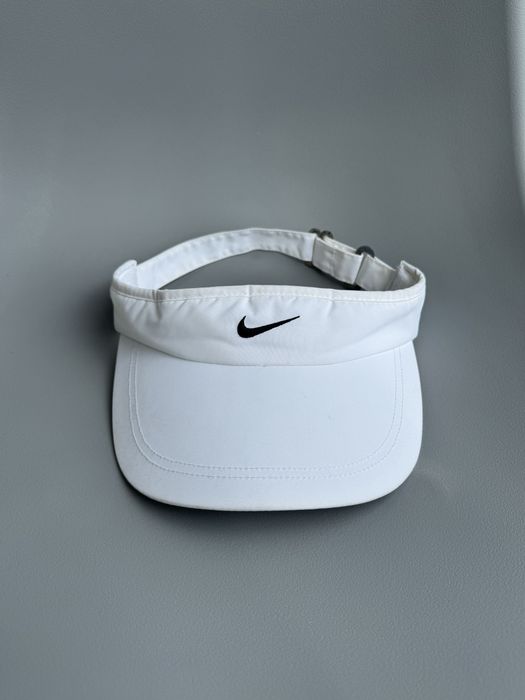 Винтажная кепка Nike мужская белая кепка для игры в теннис оригинал. Вінтажная кепка козырек Nike тенісний козирок чоловічий оригінал