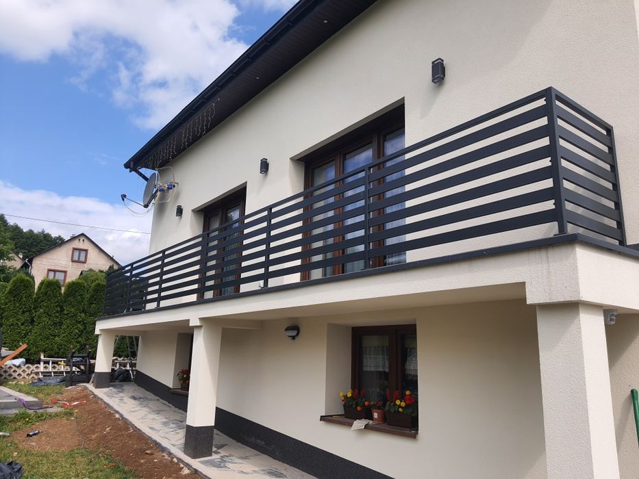 Balustrada panelowa 80x20 ocynk ogniowy