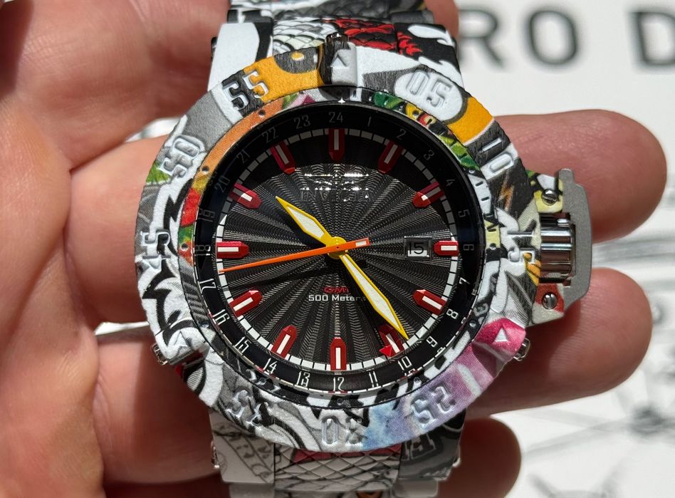 Invicta 36745 Subaqua Noma III GMT Graffiti 50 mm. 500 MT Swiss.