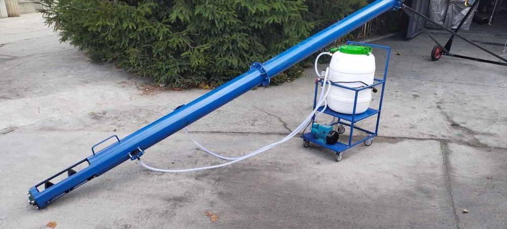 Шнековий навантажувач з протравлювачем Ø159мм*8м*380В - ЛІДЕР ПРОДАЖУ!