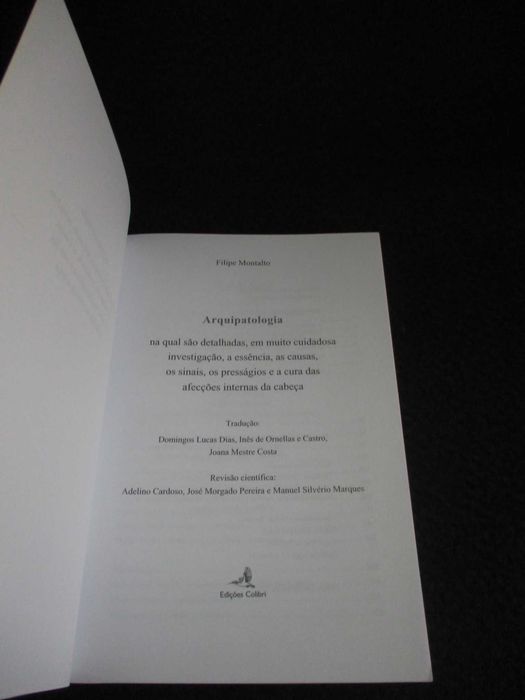 Livro Arquipatologia Tratados I - IX Filipe Montalto