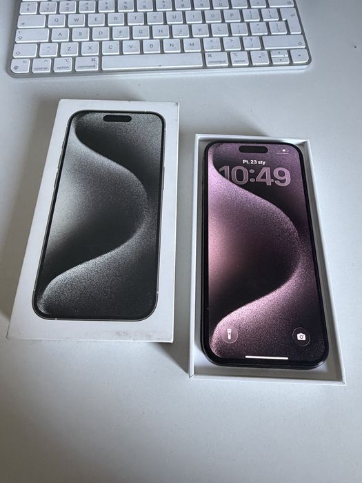 @ # Bateria 100% iPhone 15 Pro 256gb Black Titanium Idealny
