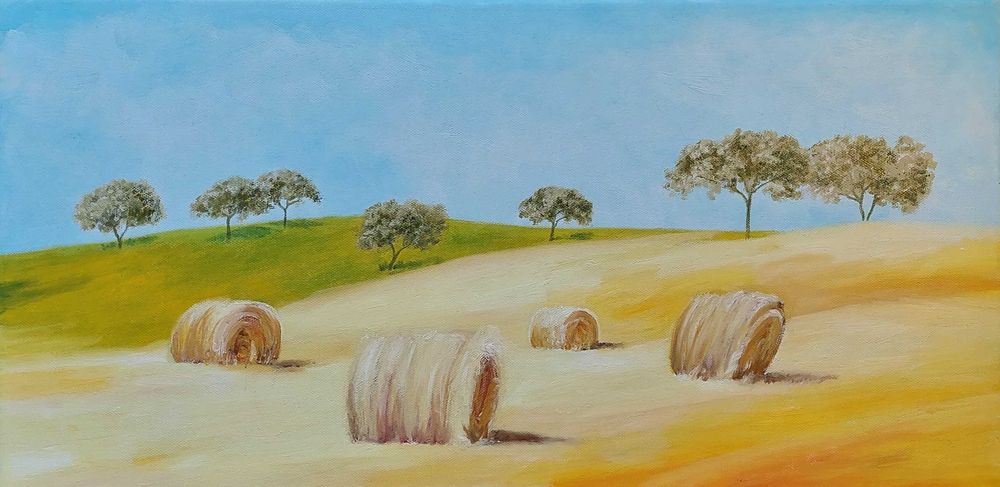 Quadro "Alentejo", óleo sobre tela.