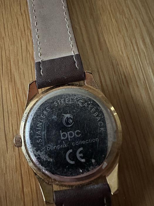 Zegarek BPC Skórzany Złoty